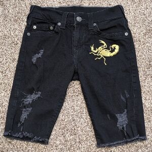 True Religion Geno Scorpion Shorts Relaxed Slim Size 29